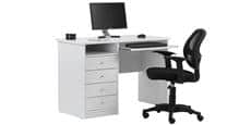 Alphason Office Marymount Blanc
