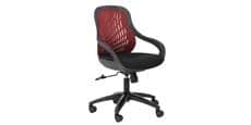 Alphason Office Croft tissu rouge