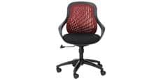 Alphason Office Croft tissu rouge