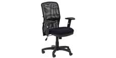 Alphason Office Dakota Tissu noir