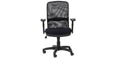 Alphason Office Dakota Tissu noir