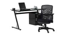 Alphason Office Dakota Tissu noir