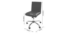 Alphason Office Lane cuir synthétique noir