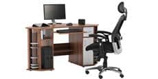 Alphason Office Portland tissu noir
