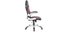 Alphason Office Talladega cuir syntétique rouge