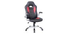 Alphason Office Talladega cuir syntétique rouge