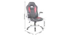Alphason Office Talladega cuir synthétique blanc