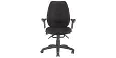 Alphason Office Trinity Tissu Noir