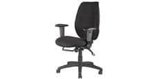 Alphason Office Trinity Tissu Noir