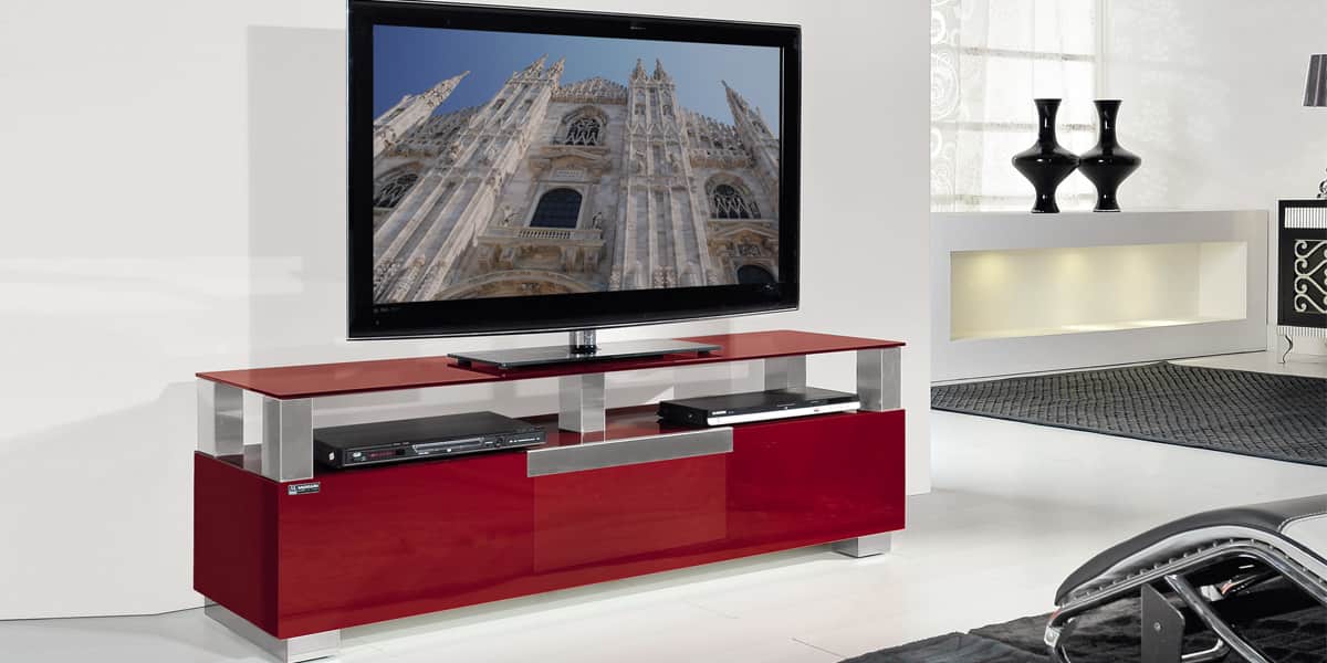 Meuble Tv Rouge : Meuble Tv Munari Milano Mi326 Rouge Meuble Tv Rouge : Meuble Tv Munari Milano Mi326 Rouge