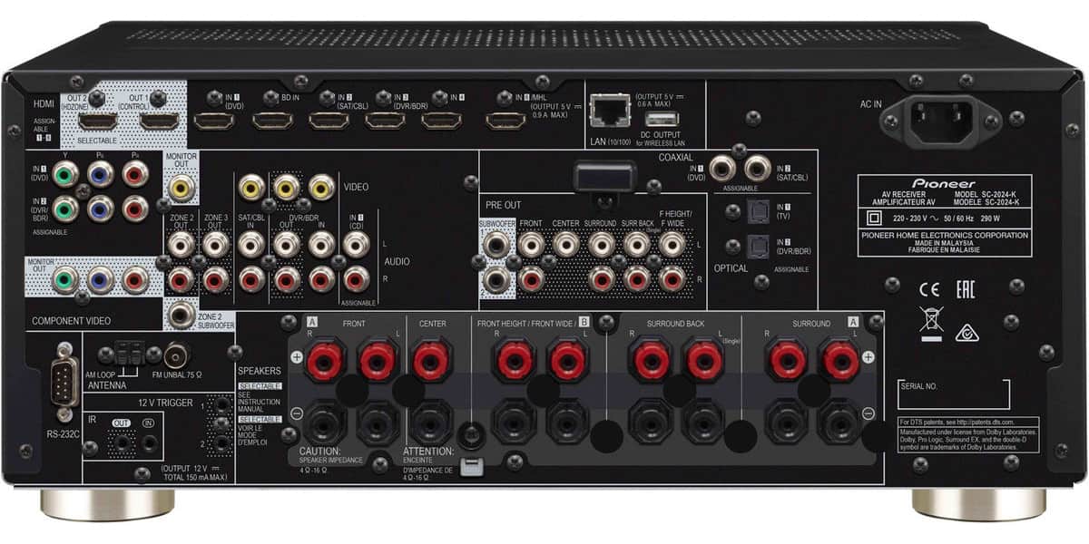 Pioneer SC2024K Noir Amplis HomeCinéma sur EasyLounge