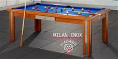 Billards Plaisance Milan Inox Tapis Bleu