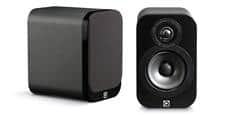 Q Acoustics 3010 Simili-cuir noir