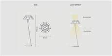 Slamp Lampe sur pied Chapeau Noir