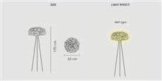 Slamp Lampadaire Clizia Violet