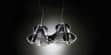 Slamp Suspension Double Faretto Noir