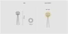 Slamp Lampe sur Pied Flora Gold