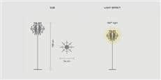 Slamp Lampadaire Ginetta Blanc