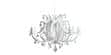 Slamp Suspension Ginetta Blanc