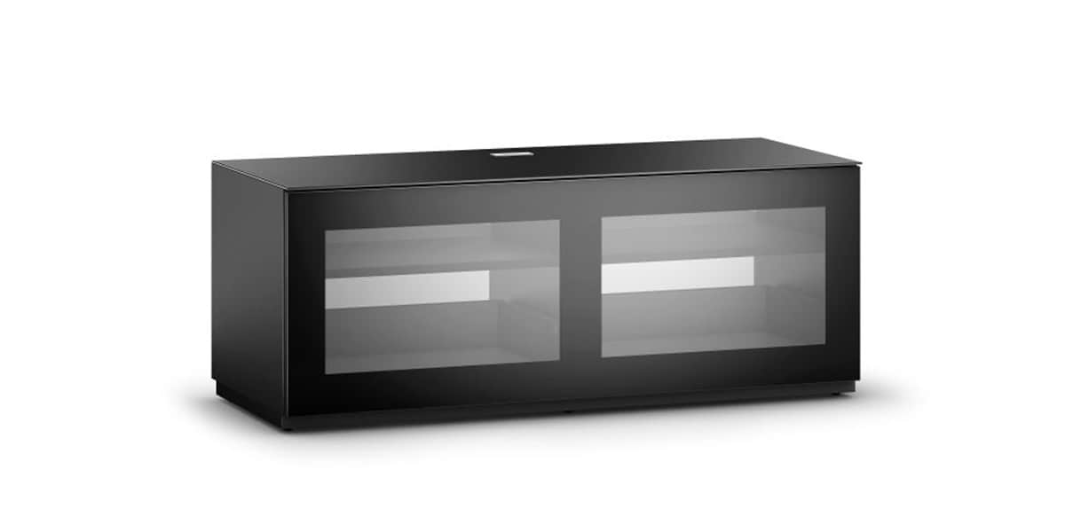 Meuble Tv Transparent : Meuble Tv Sonorous Studio 110 Noir Et Transparent Meuble Tv Transparent : Meuble Tv Sonorous Studio 110 Noir Et Transparent