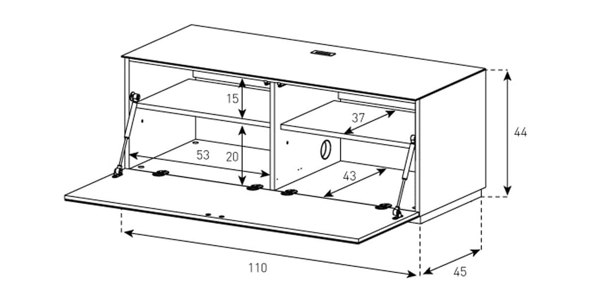 Meuble Tv Transparent : Meuble Tv Sonorous Studio 110 Noir Et Transparent Meuble Tv Transparent : Meuble Tv Sonorous Studio 110 Noir Et Transparent