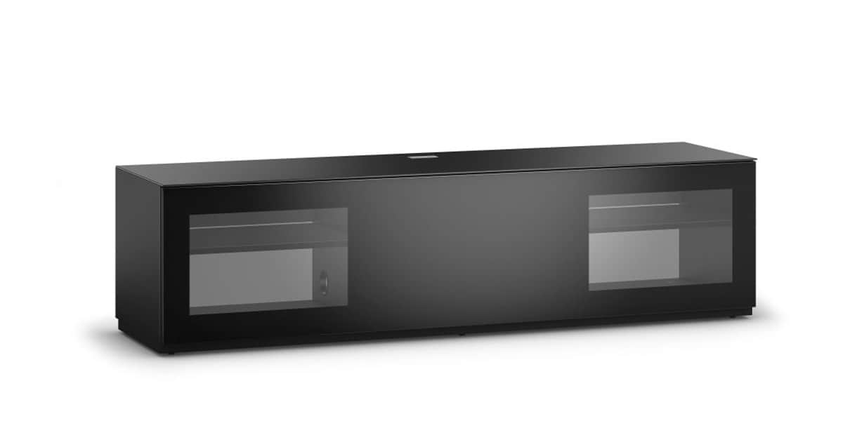 Meuble Tv Transparent : Meuble Banc Tv Sonorous Studio 160 Noir Et Transparent Meuble Tv Transparent : Meuble Banc Tv Sonorous Studio 160 Noir Et Transparent