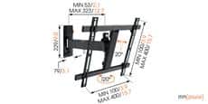 Vogel's WALL 2225 Noir