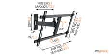 Vogel's WALL 2325 noir