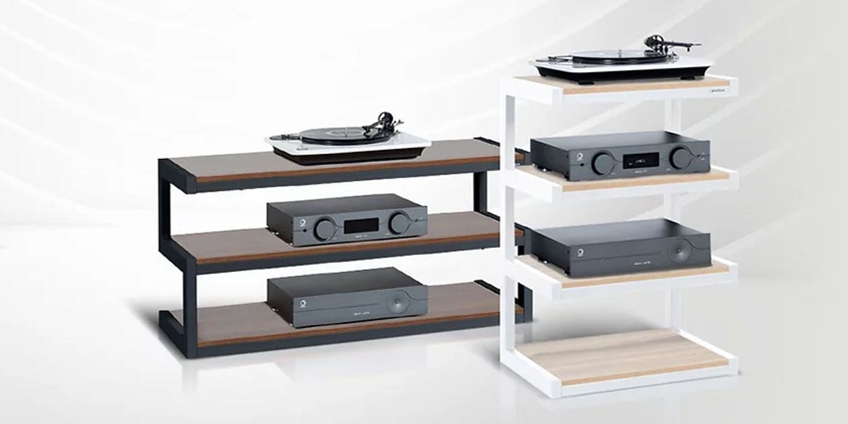 Meuble hifi ouvert