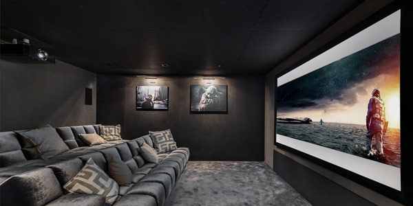 ecran de projection sur cadre