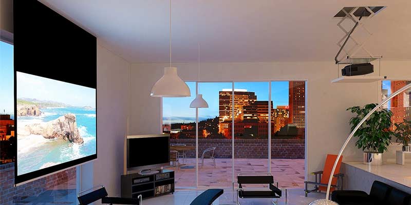 Écrans de projection encastrables