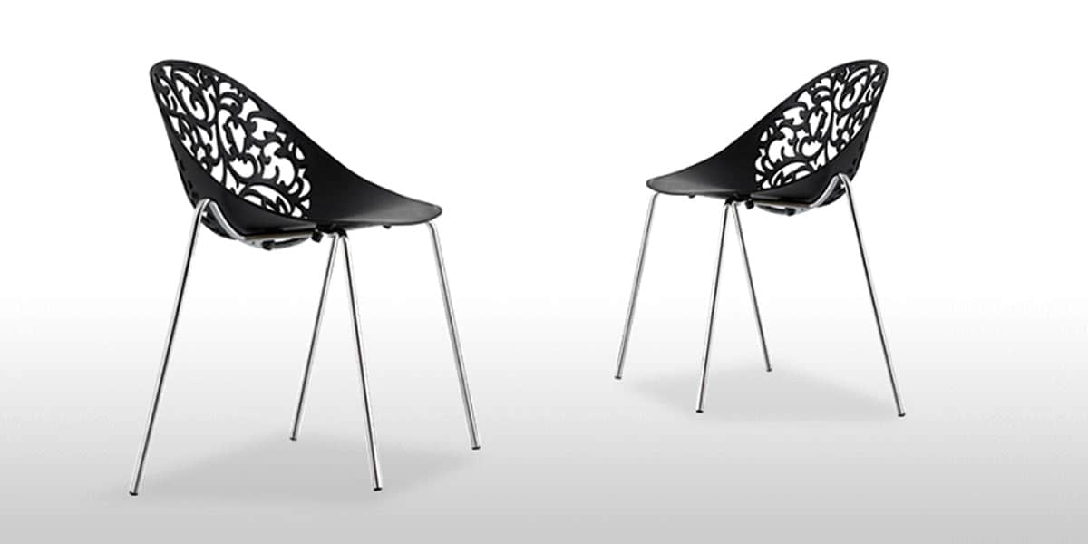 Coti Design Lot de 4 AERA Noir