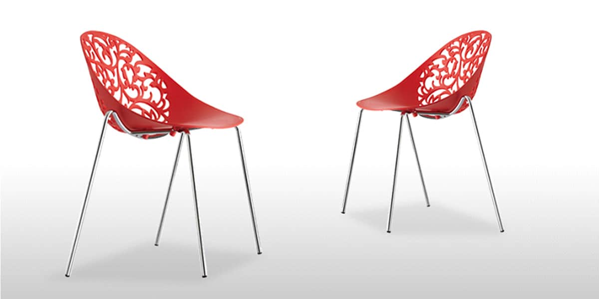 Coti Design Lot de 4 AERA Rouge