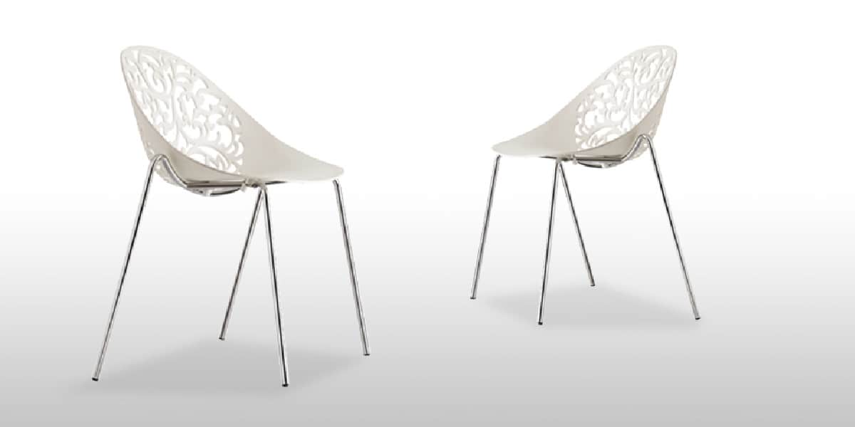 Coti Design Lot de 4 AERA Blanc