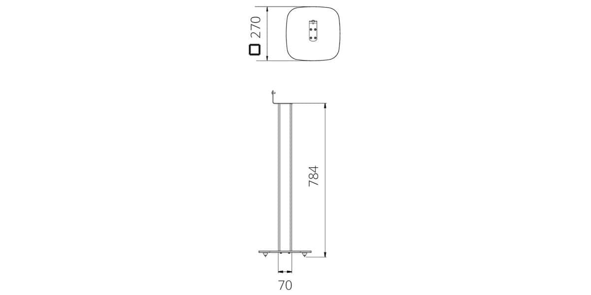 Alphason AS1003 Blanc | Pieds pour enceintes sur EasyLounge