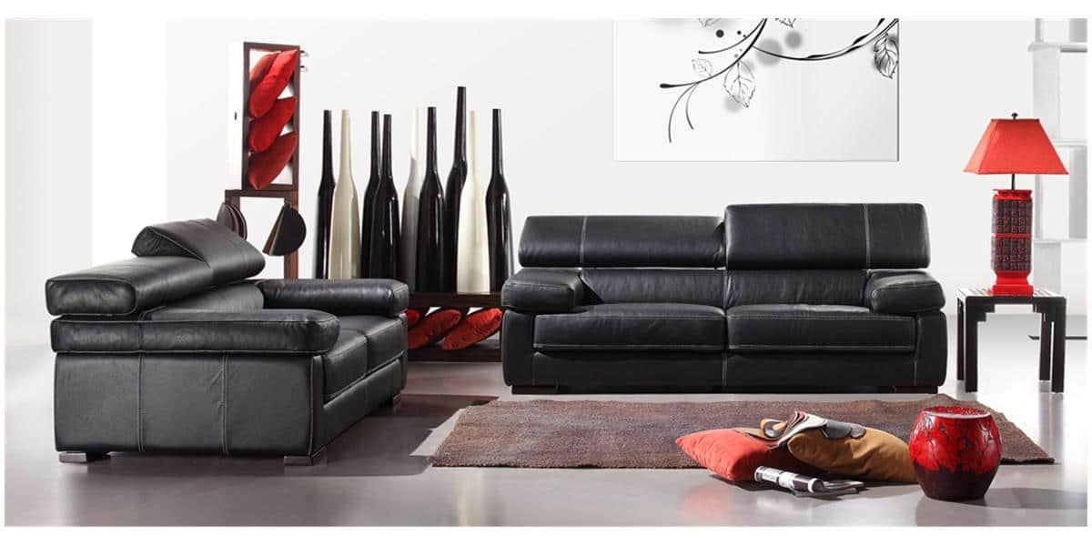 Coti Design Canapé ASTI Noir