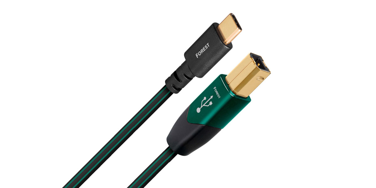 Câble et Connectique Audioquest CABLE USB-C / USB-B FOREST 0.75 M - FOREST USB  C>B 0.75M