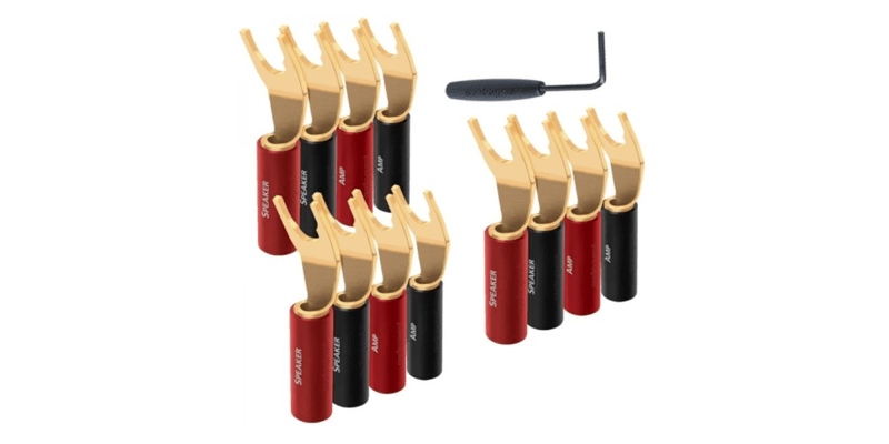 Audioquest Fourche SureGrip 100 Gold (lot de 12)