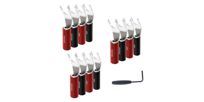 Audioquest Fourche SureGrip 100 Silver (lot de 12)