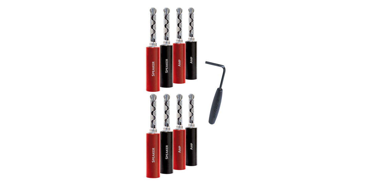 Audioquest Banane SureGrip 100 Silver (lot de 8)