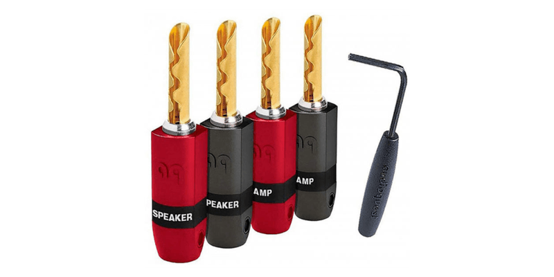 Audioquest Banane SureGrip 300 Gold (lot de 4)