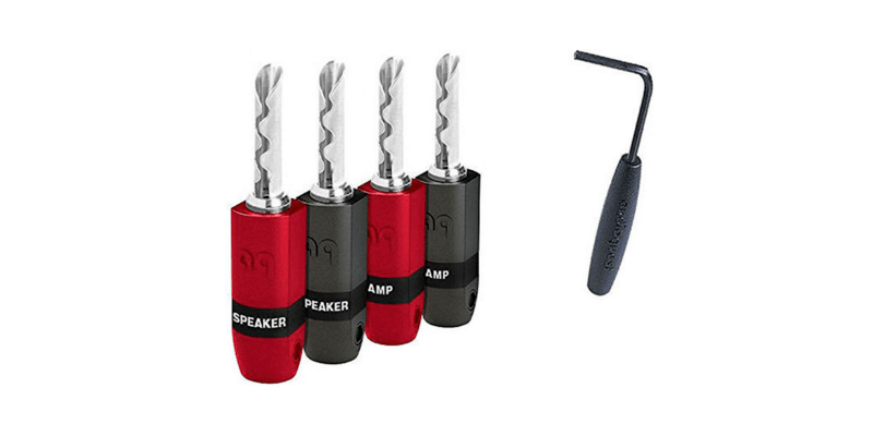 Audioquest Banane SureGrip 300 Silver (lot de 4)