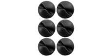Bluelounge CableDrop Noir (lot de 6)