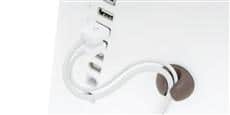 Bluelounge CableDrop Noir (lot de 6)