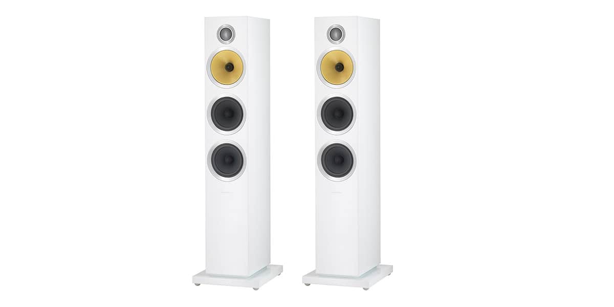 BW CM8 S2 Blanches Enceintes colonnes sur EasyLounge