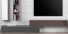 De Conti Meglio 19 Gris, Beige et Tissu Acoustique