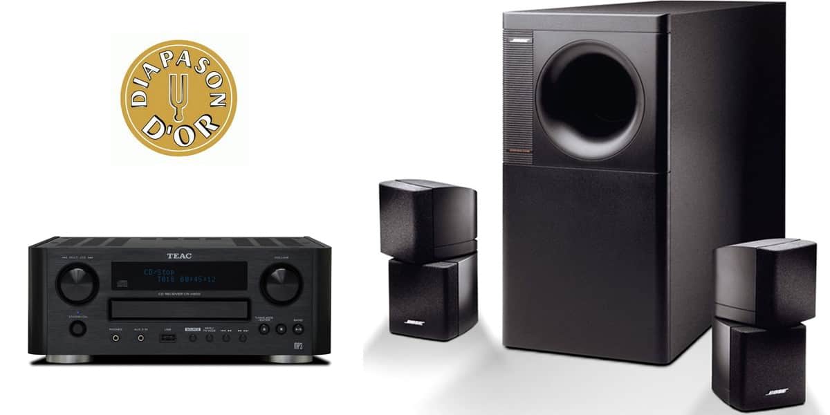 Composition Teac CR-H500 et Bose Acoustimass 5