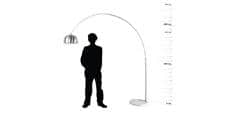 Coti Design Arkia Chromé 217 cm