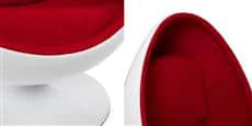 Coti Design Egg Rouge et Blanc