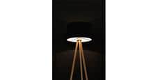Coti Design Trivet Noir et Pieds Nature